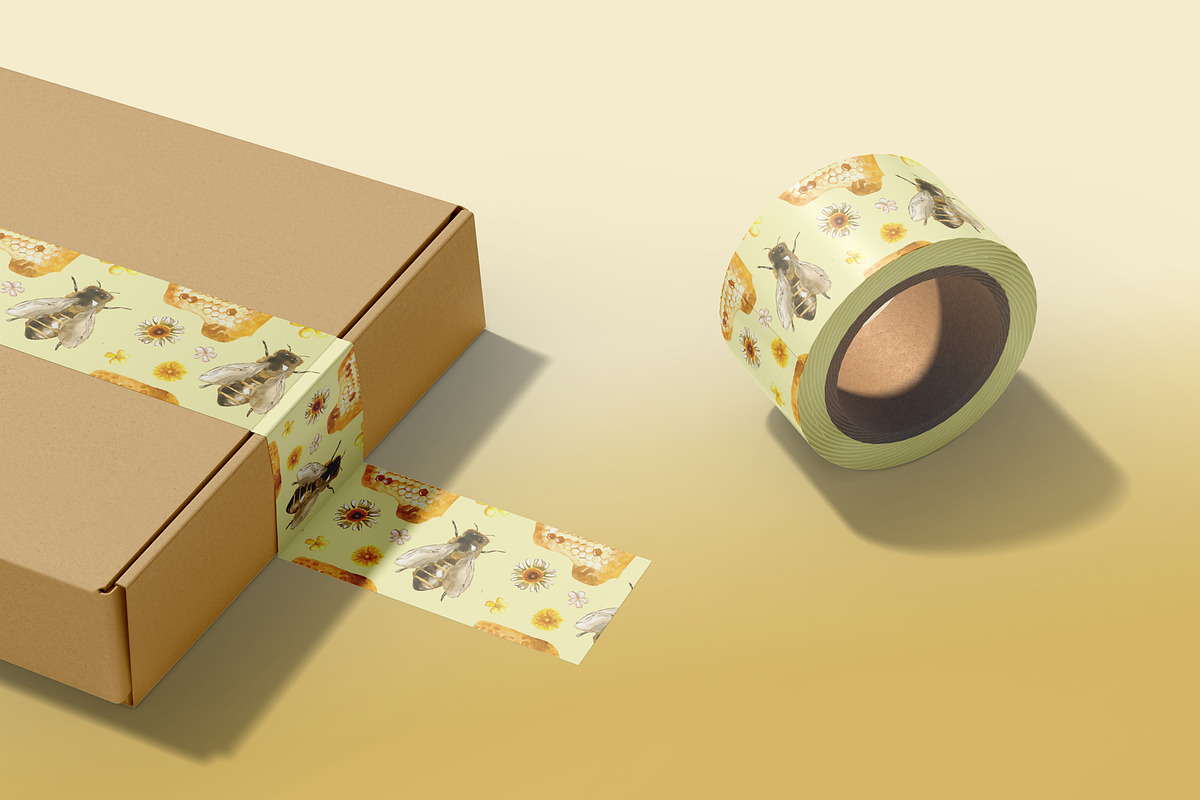 Honey Breakfast Watercolor Bundle, a Food Illustration by foxsong (Photo 9 of 12)