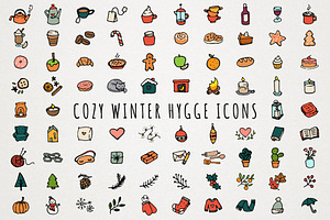Cozy Hygge Icons Clipart Set, an Icon by Lemonade Pixel