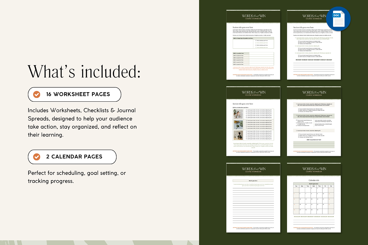 Google Docs Workbook Template, a Presentation Template by Our Polished Pages (Photo 5 of 7)