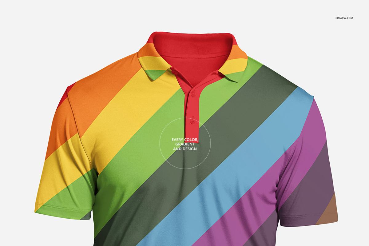 Polyester Polo Shirt Mockup Set, a Shirt Mockup by Creatsy (Photo 4 of 7)