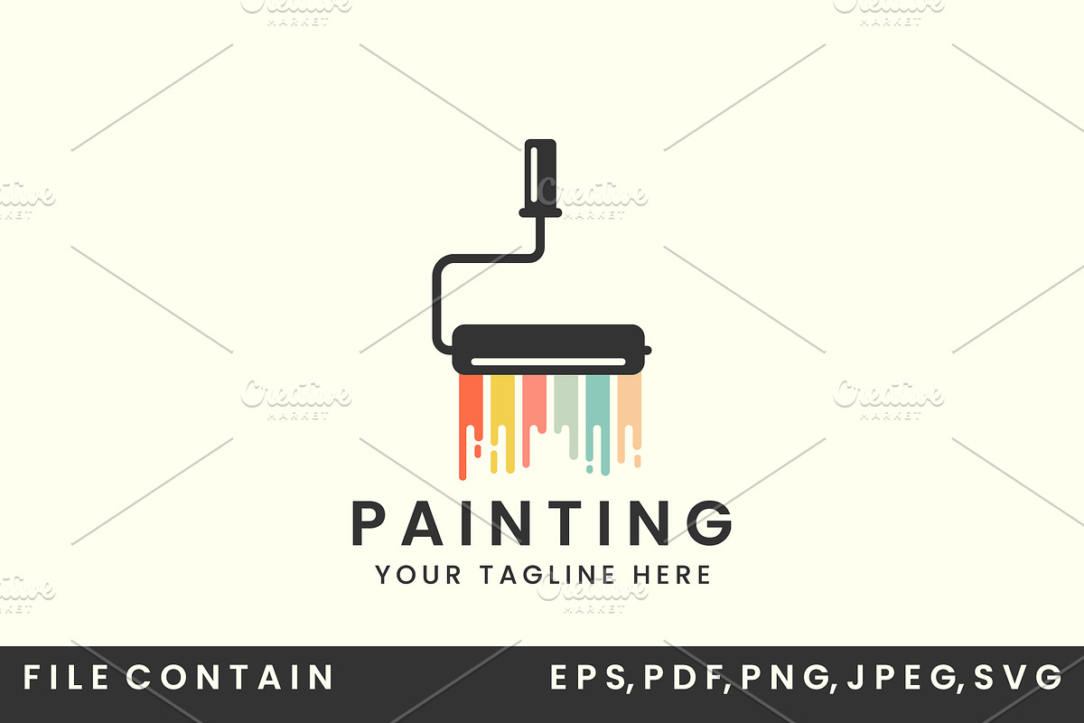 Paint brush vintage style logo, a Branding & Logo Template by SD 22 (Photo 2 of 2)