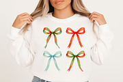 Preppy Christmas Bow PNG, an Illustration by Libby Wishes (Thumbnail 3 of 8)