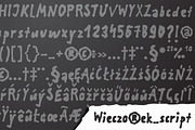 Wieczorek_script, a Script Font by BORUTTA (Thumbnail 5 of 5)