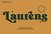 Laurens Soft Serif Display Font, a Serif Font by Letteralle Studios (Thumbnail 1 of 10)