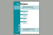 Teal Teacher Resume Template, a Resume Template by Scribbled Napkin Design (Thumbnail 4 of 4)