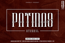 Patinas Stencil (Family Font)
