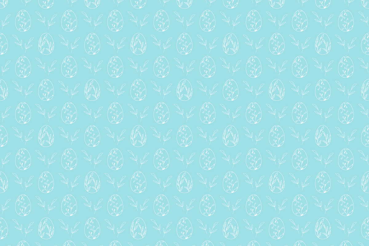 Set of pastel patterns Easter eggs, a Pattern Graphic by Tati_Kli (Photo 2 of 5)