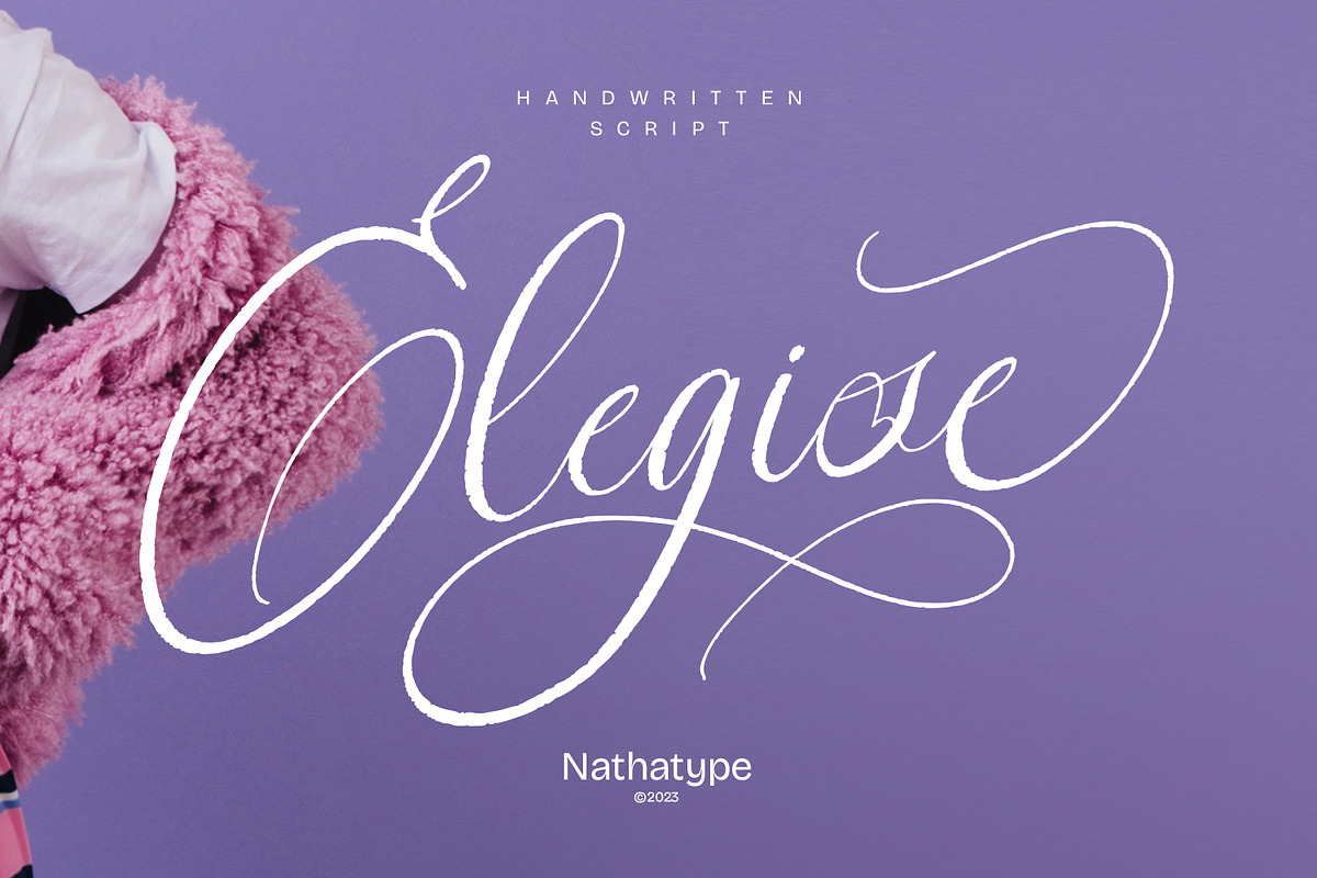 Elegise, a Handwritten Font by Nathatype (Photo 1 of 10)