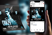 Saturday Crazy Vibe Night Club Flyer, a Flyer Template by Teetouch Graphics (Thumbnail 2 of 3)