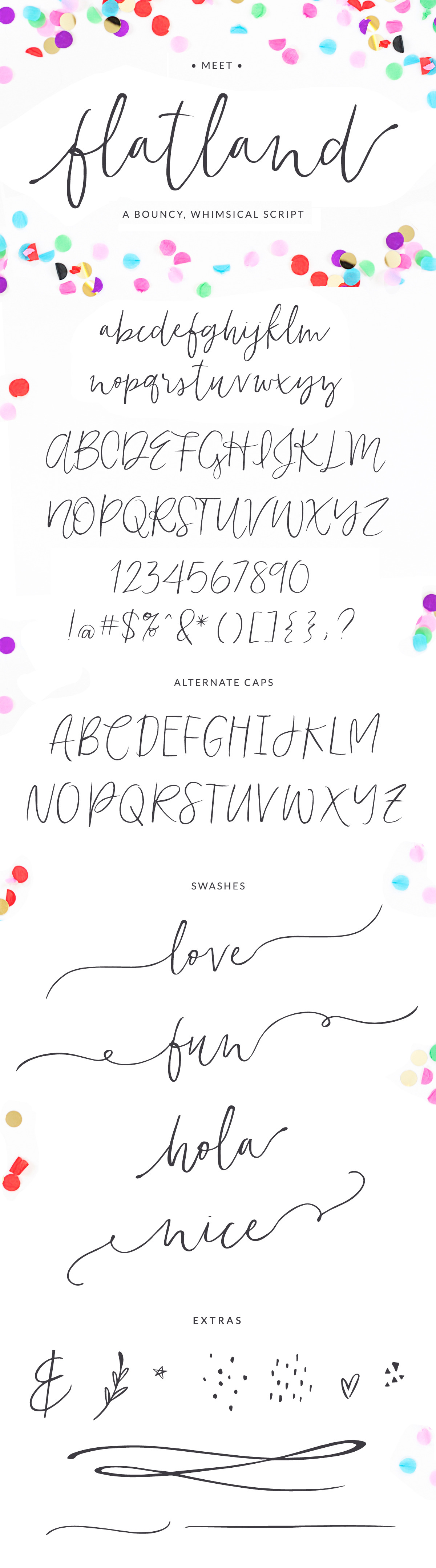 Flatland Font by Angie Makes | Creative Market