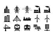Modern Energy Industry Silhouette, a Graphic by hafijul (Thumbnail 4 of 14)