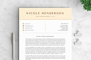 Resume/CV - The Nicole, a Resume Template by CreativeLandStudio (Thumbnail 5 of 9)