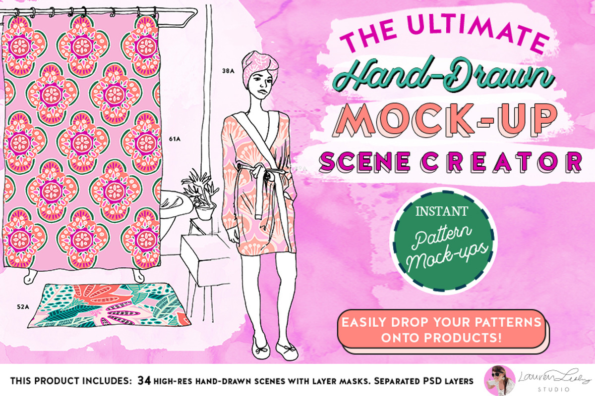 Mock Up Scene Creator for Home Decor, a Household Mockup by Lauren Lesley Studio (Photo 1 of 6)