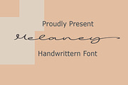 Melaney, a Script Font by AleraStudio (Thumbnail 1 of 6)