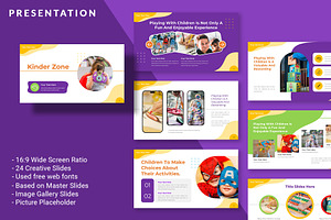 Kinder Zone Children Education PPT