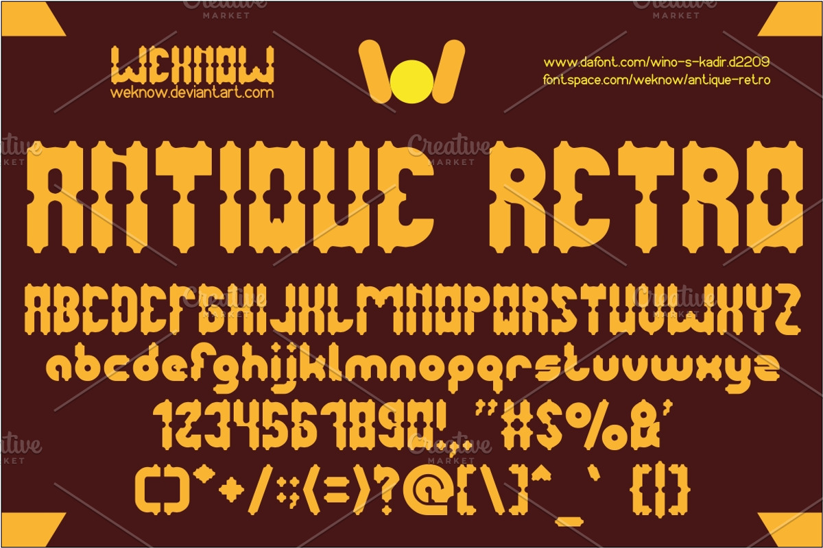 antique retro font