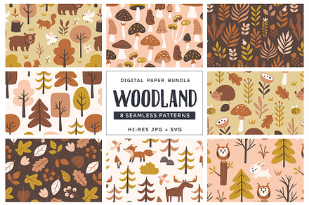 Woodland Pattern Collection, a Pattern Graphic by insemar