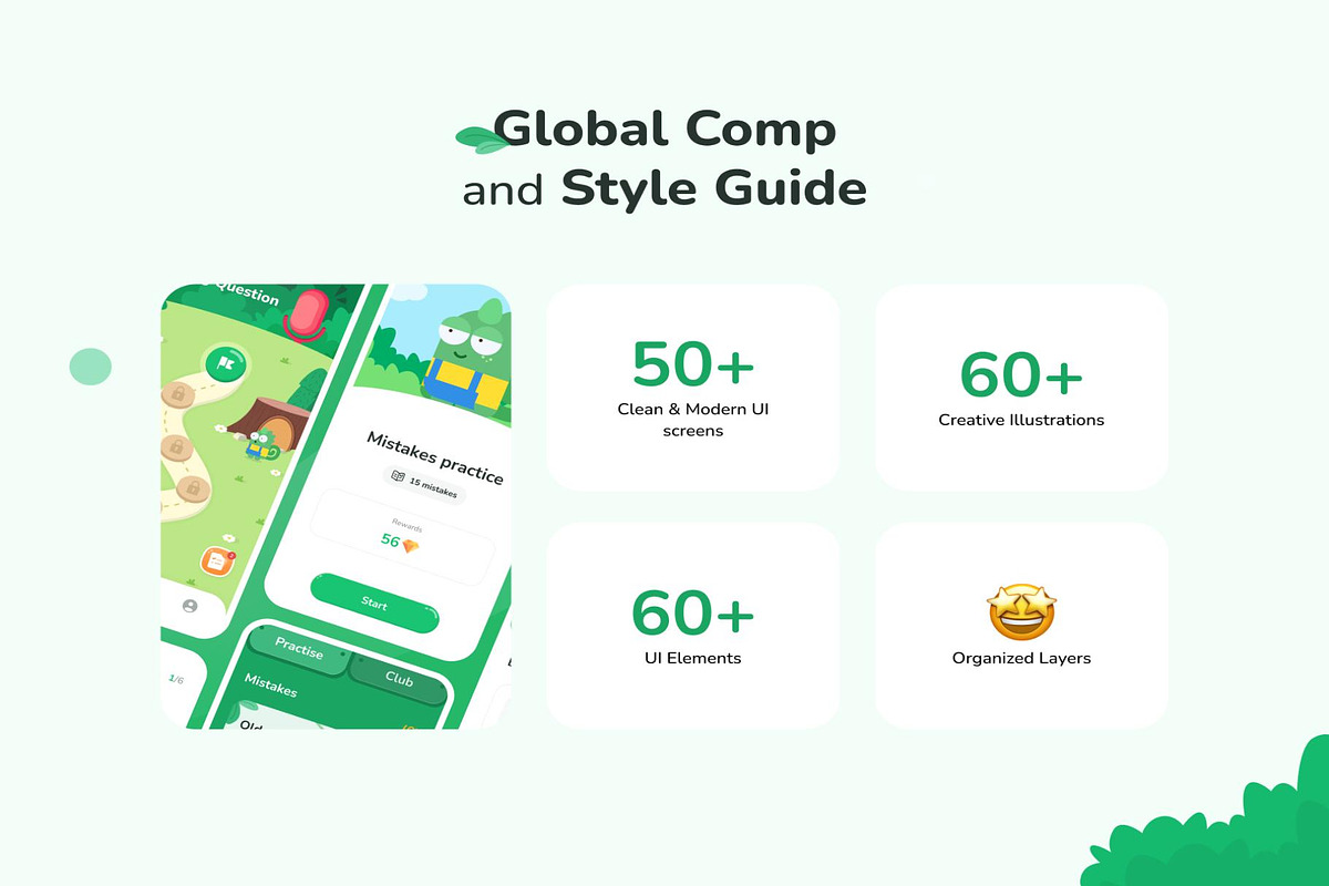 Pidu - Learning English App UI Kit, an UI Kit Template by Lumina_ui_ux202 (Photo 2 of 4)