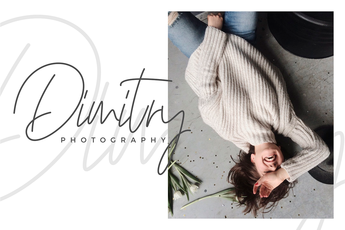 Pretty Girl Monoline Script Font preview 3