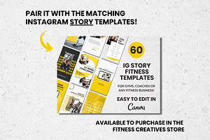 Instagram Canva Template Fitness