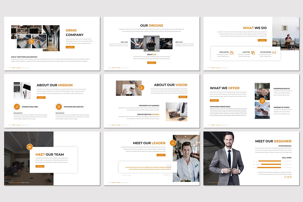 Ormo - Powerpoint Template, a Presentation Template by inspirasign