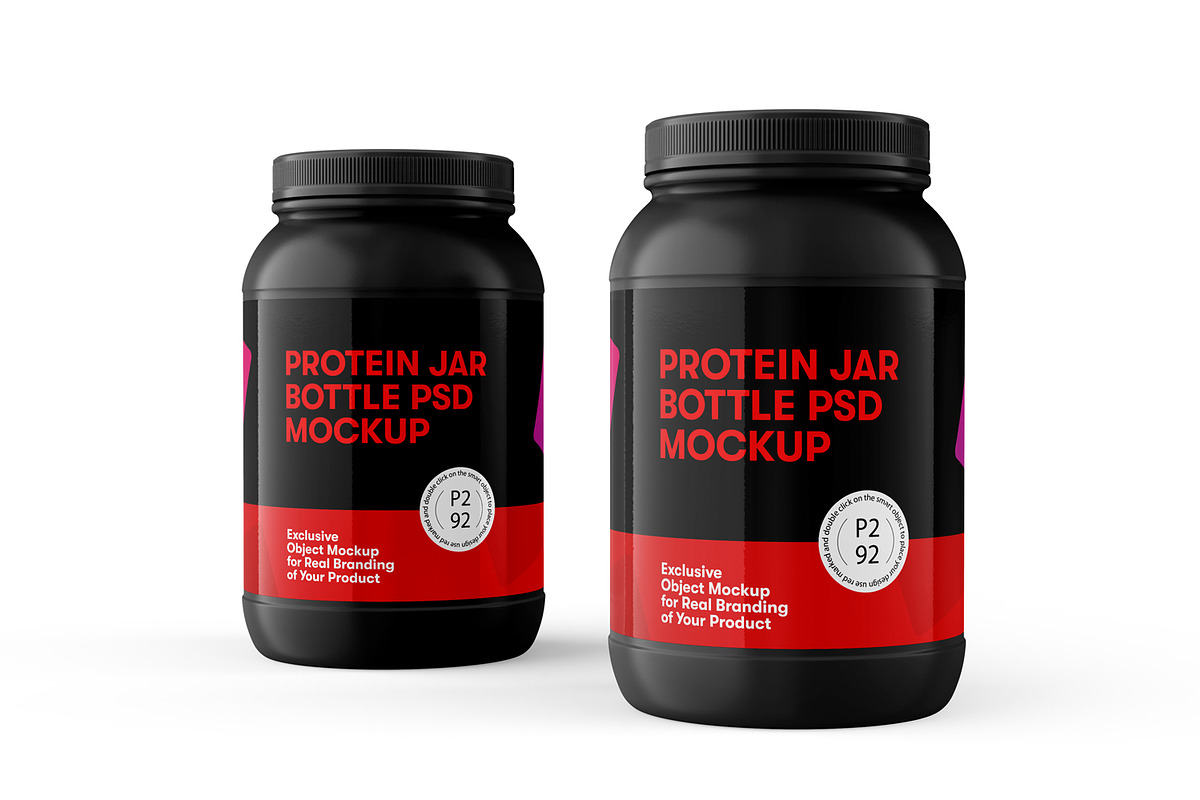 Protein Jar Bottle Mockup, a Cups & Container Mockup by Ram Studio (Photo 12 of 17)