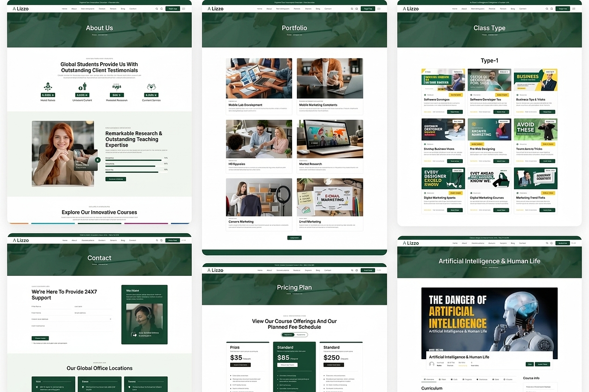 Lizza - Educational Center WP Theme, a WordPress Template by ThemesRain (Photo 2 of 3)