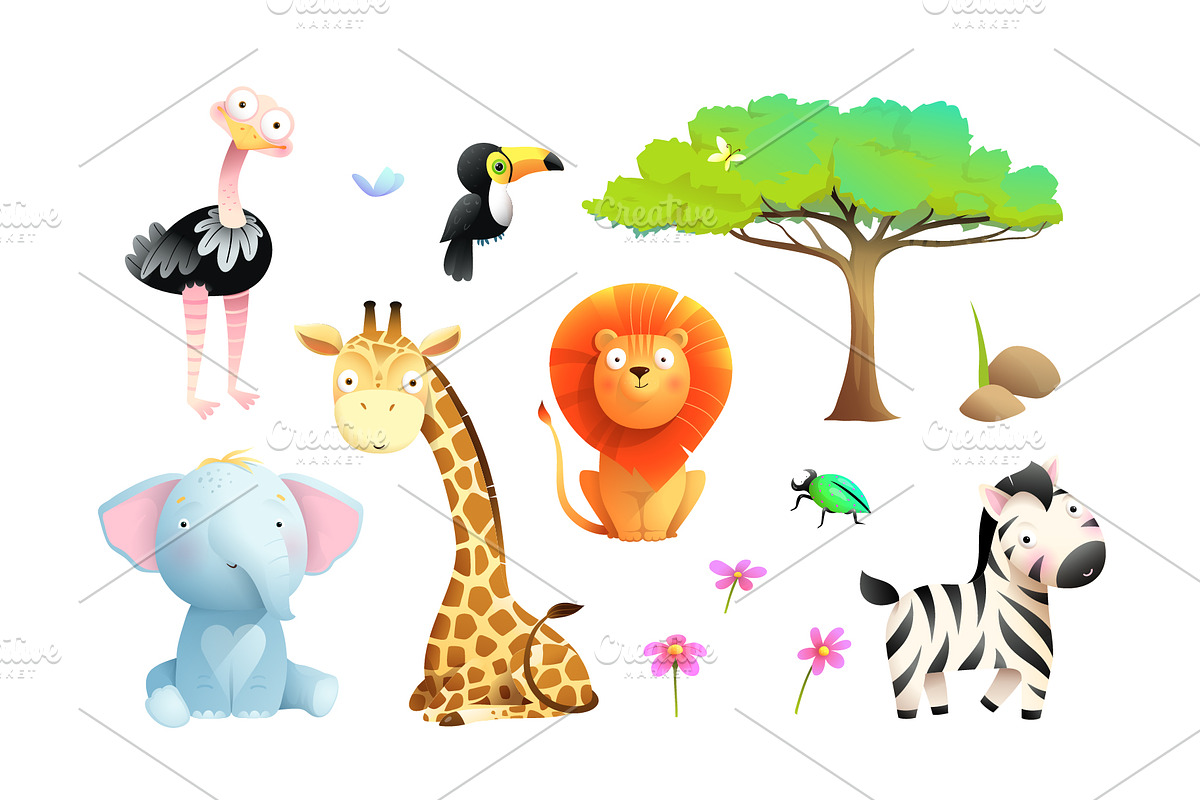 Cute Animal School Read and Study, an Animal Illustration by Popmarleo Shop (Photo 4 of 4)