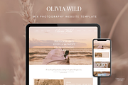 Wix Photography Website Template, a Wix Template by Primavera Studio Design (Thumbnail 1 of 9)
