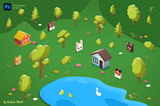 Isometric illustration PS action, an Action Add-On by Andrew Skoch Design (Thumbnail 2 of 6)