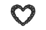 Floral Heart Wreath SVG Bundle, an Illustration by Gaye Art (Thumbnail 26 of 31)