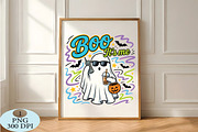Cute Halloween Coffee Ghost Boo PNG, a Seasonal Illustration by Daily.Designs (Thumbnail 5 of 5)