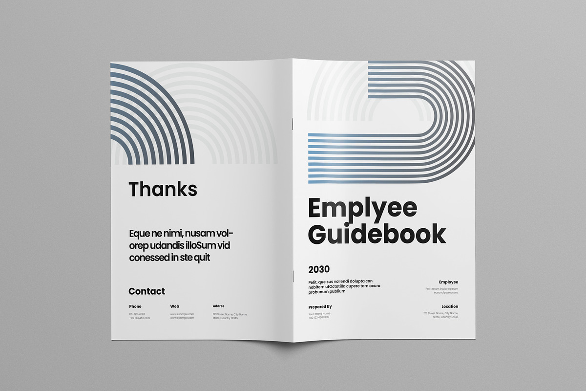 Employee Handbook Template, a Brochure Template by Pixelpick (Photo 9 of 9)