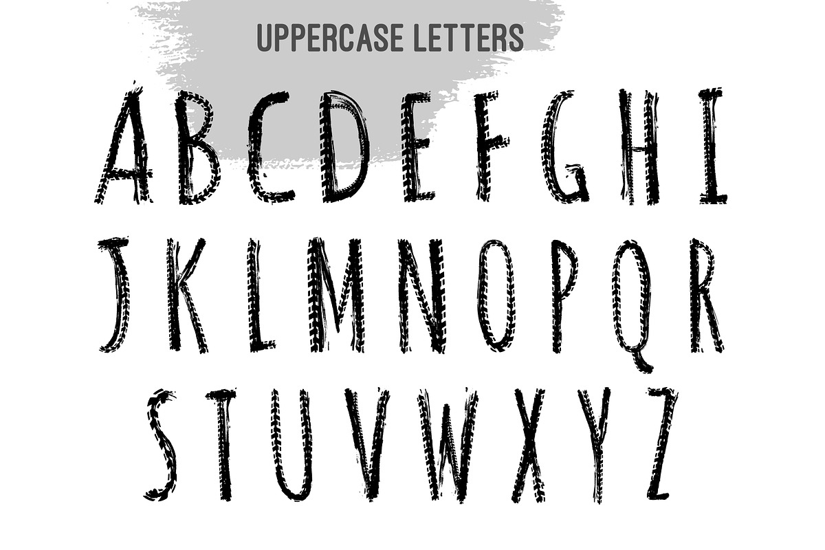 Motorcycle Tire Alphabet, a Texture Illustration by Annyart Design (Photo 2 of 12)