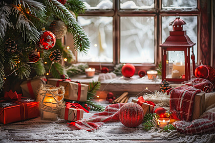 The cozy setting features a decorate, a Photo by Tanuart