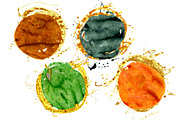 Watercolor brush strokes with gold, a Decorative Illustration by Watercolor fantasy (Thumbnail 4 of 6)