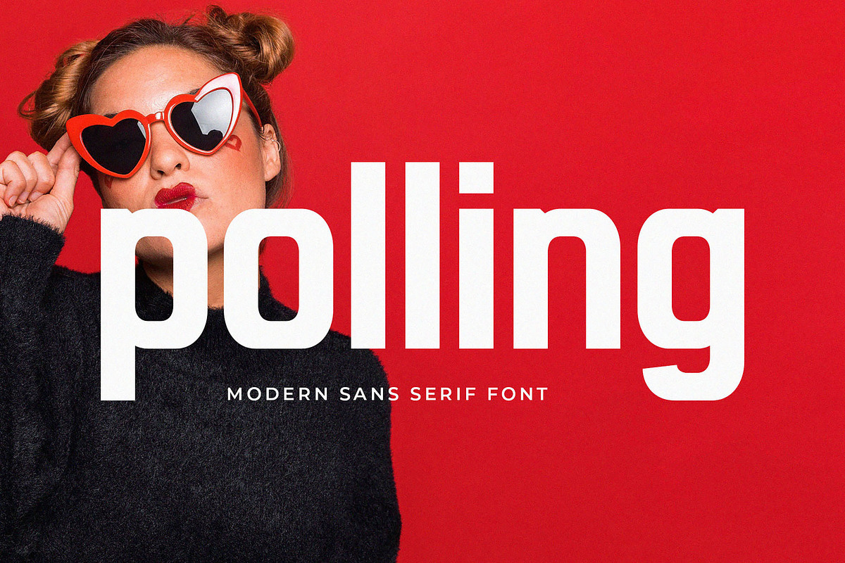 Polling - Modern Sans Serif, a Sans Serif Font by Typeformers (Photo 1 of 5)
