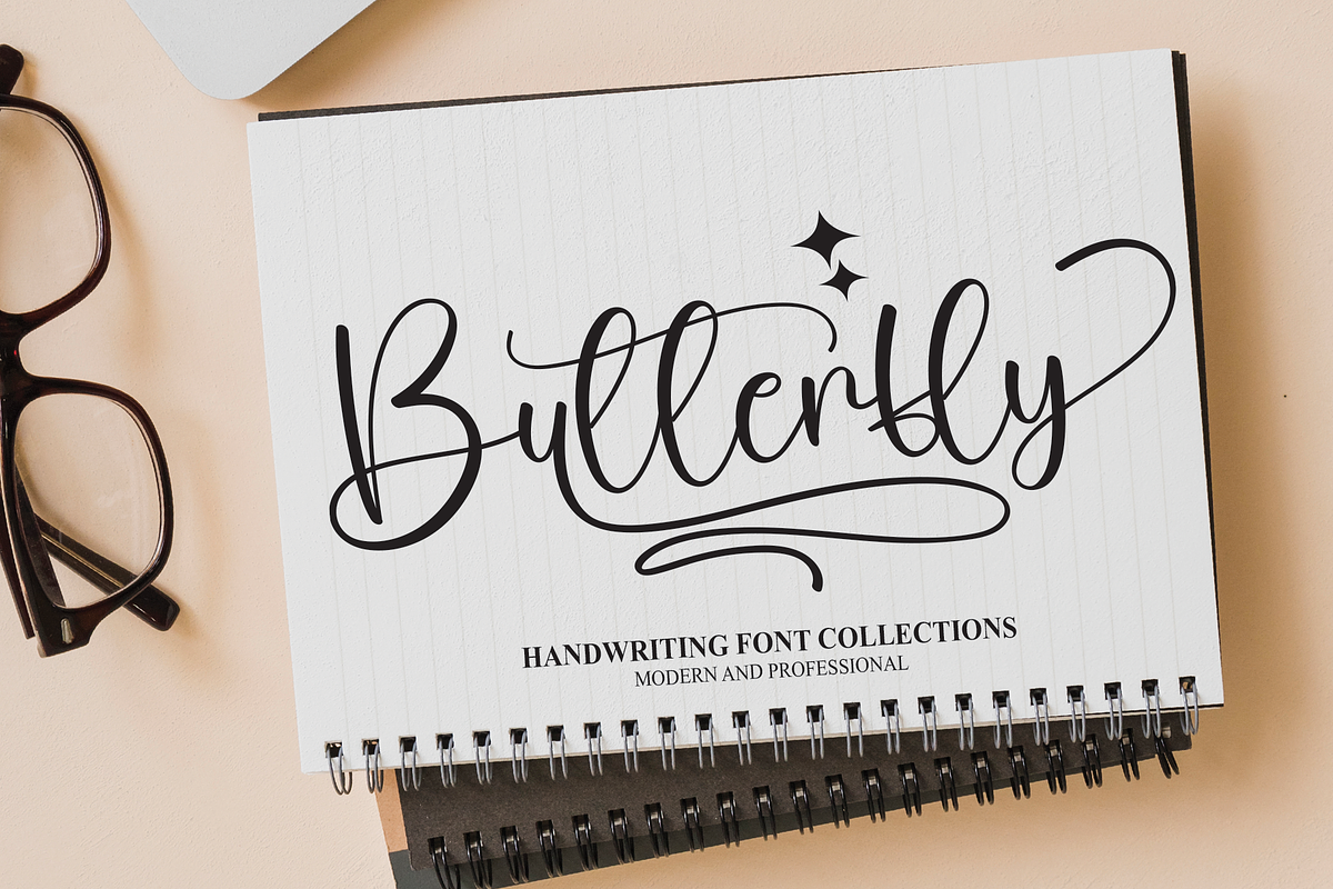 Butterfly | Script Font, a Script Font by Scratchones (Photo 1 of 6)