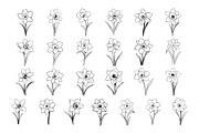 50 Daffodil Flowers Procreate Stamps, a Brush Add-On by Procreate Sale (Thumbnail 4 of 6)