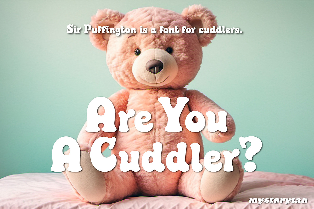 Sir Puffington Font, a Serif Font by Mysterylab Designs (Photo 8 of 8)