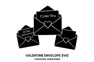Simple Valentine's Envelope SVG, a Graphic by PinkHouseCollection