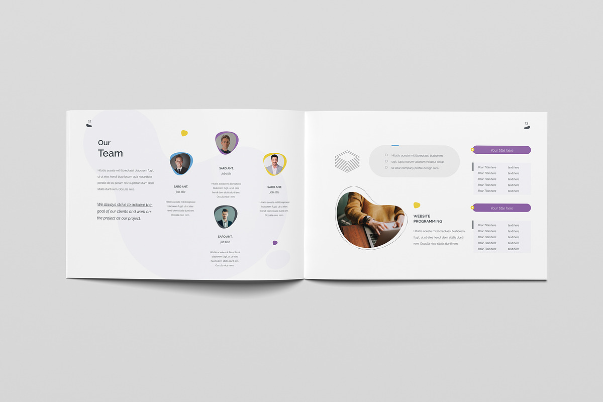 Company Profile Landscape, a Brochure Template by WOWPro (Photo 5 of 10)