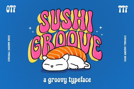 Sushi Groove Font - Groovy Font, a Handwritten Font by ariodsgn