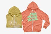 Bella Canvas Mens Zip Hoodie Mockups, a Hoody Mockup by GraphicHero (Thumbnail 7 of 9)