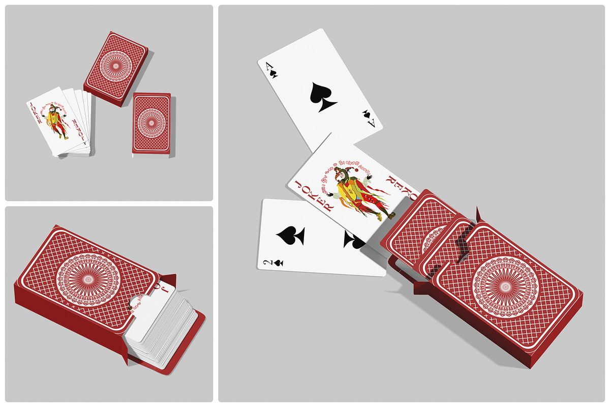 Playing Card Mockup, a Merchandise Mockup by Unerispace (Photo 1 of 5)