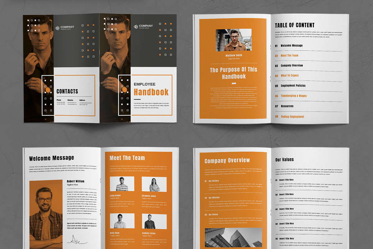 Employee Handbook Template Design, a Brochure Template by ContestDesign (Photo 2 of 3)