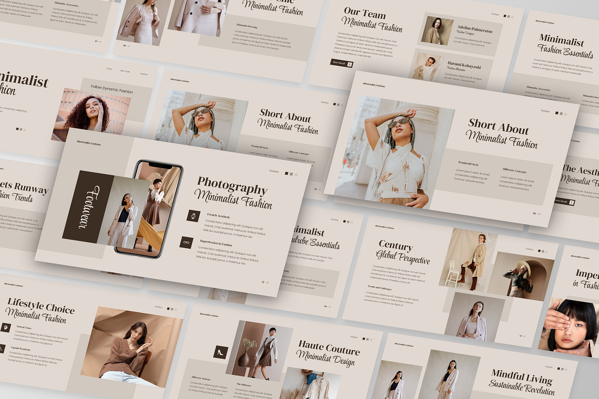 Minimalist Fashion Keynote Template, a Presentation Template by GraphauseProject (Photo 5 of 6)