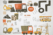 Cars. Cute collection for kids, an Object Illustration by annasokol_ (Thumbnail 3 of 11)