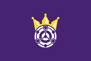 crown analytic data logo, a Branding & Logo Template by Rasagama Studio
