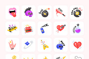 Rock Animated Stickers, a Duotone Icon by Brickclay (Thumbnail 5 of 7)